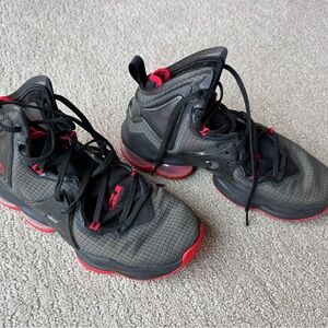 Mint Nike LeBron 19 Bred Boys Size 4Y Black Red sneakers